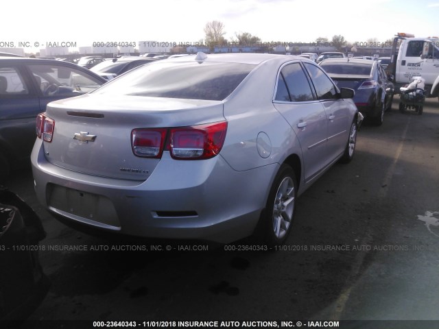 1G11C5SL1EF257522 - 2014 CHEVROLET MALIBU 1LT SILVER photo 4