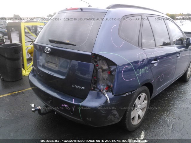 KNAFG526087155345 - 2008 KIA RONDO LX/EX BLUE photo 6