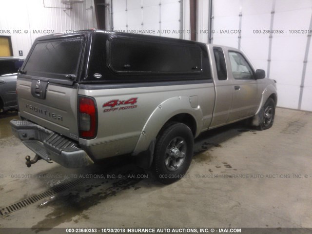 1N6ED26Y54C455110 - 2004 NISSAN FRONTIER KING CAB XE V6 Pewter photo 4