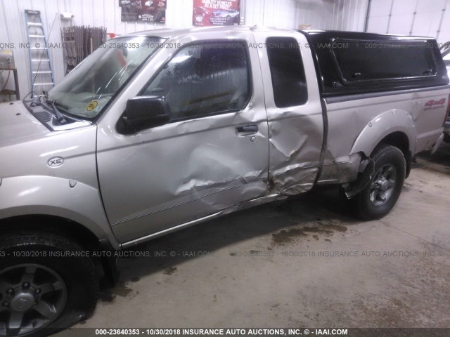 1N6ED26Y54C455110 - 2004 NISSAN FRONTIER KING CAB XE V6 Pewter photo 6