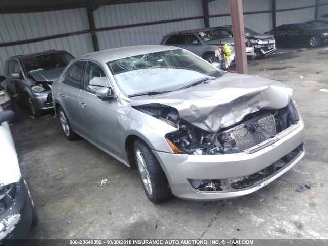 1VWAS7A38EC053824 - 2014 VOLKSWAGEN PASSAT S SILVER photo 1