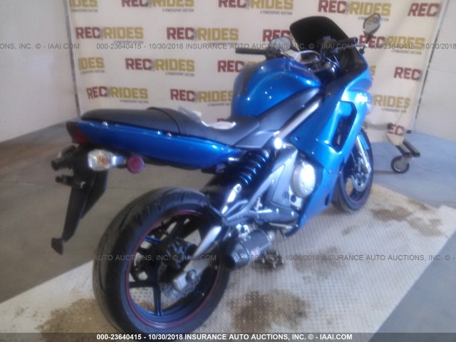 JKAEXEA127A025535 - 2007 KAWASAKI EX650 A Mavi foto 4