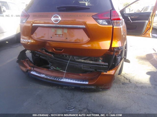 JN8AT2MT6HW399697 - 2017 NISSAN ROGUE S/SL/SV ORANGE photo 6