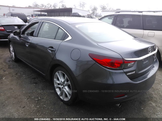 JM1GJ1V61E1123399 - 2014 MAZDA 6 TOURING GRAY photo 3