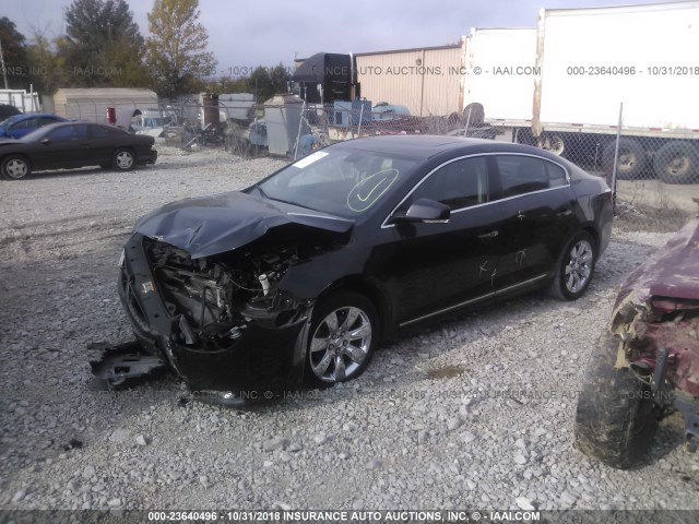 1G4GE5ED6BF230520 - 2011 BUICK LACROSSE CXS BLACK photo 2