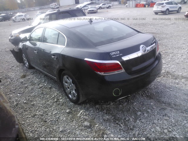 1G4GE5ED6BF230520 - 2011 BUICK LACROSSE CXS BLACK photo 3