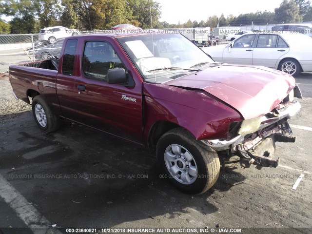 1N6DD26S8YC367097 - 2000 NISSAN FRONTIER KING CAB XE BURGUNDY photo 1