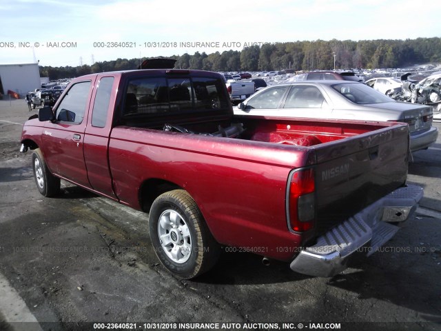 1N6DD26S8YC367097 - 2000 NISSAN FRONTIER KING CAB XE BURGUNDY photo 3