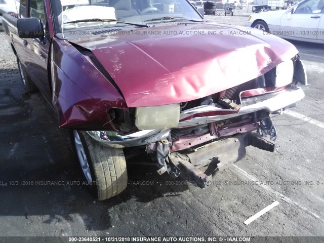 1N6DD26S8YC367097 - 2000 NISSAN FRONTIER KING CAB XE BURGUNDY photo 6