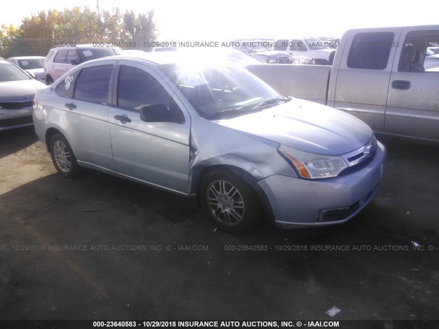 1FAHP35N98W232843 - 2008 FORD FOCUS SE/SEL/SES BLUE photo 1