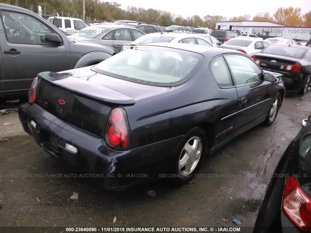 2G1WX15K519237489 - 2001 CHEVROLET MONTE CARLO SS ლურჯი ფოტო 4