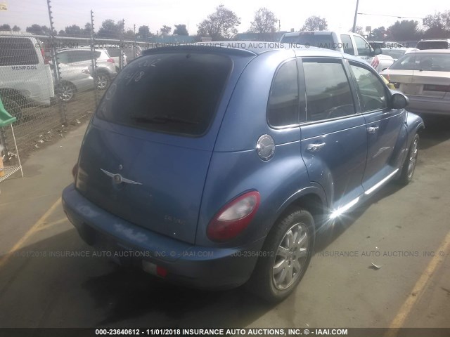 3A8FY68886T227067 - 2006 CHRYSLER PT CRUISER LIMITED BLUE photo 4