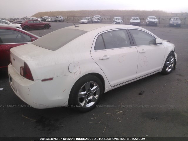 1G1ZC5EB3AF310205 - 2010 CHEVROLET MALIBU 1LT 白色 照片 4