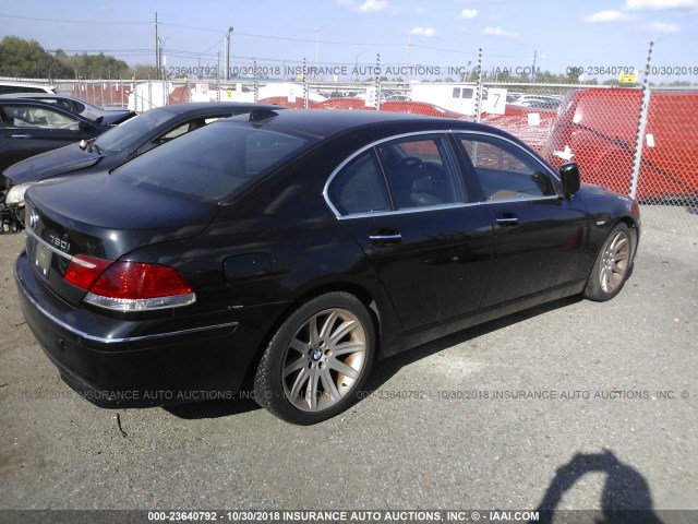 WBAHL83567DT08225 - 2007 BMW 750 I BLACK photo 4