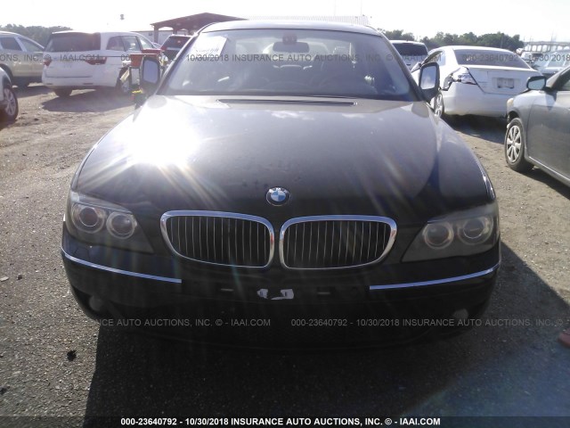 WBAHL83567DT08225 - 2007 BMW 750 I BLACK photo 6