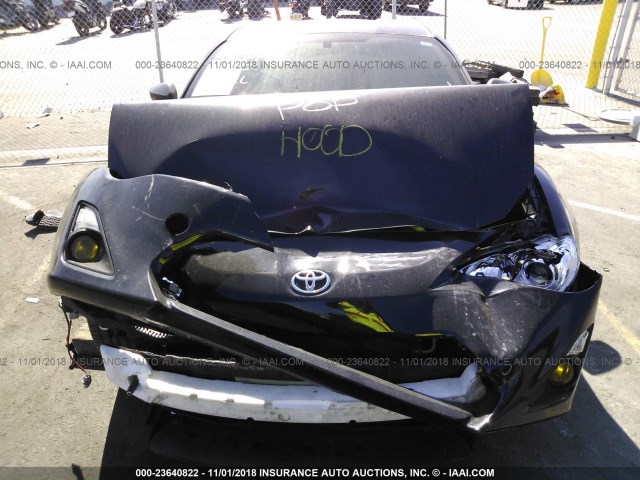 JF1ZNAA18D1717547 - 2013 TOYOTA SCION FR-S BLACK photo 6