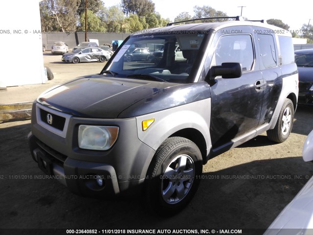 5J6YH18573L000561 - 2003 HONDA ELEMENT EX BLACK photo 2