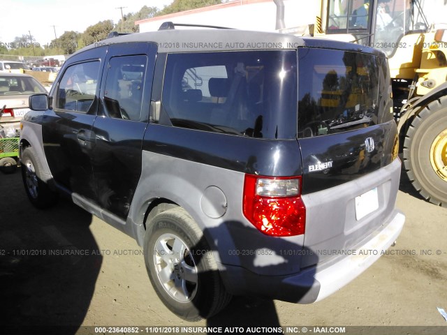 5J6YH18573L000561 - 2003 HONDA ELEMENT EX BLACK photo 3