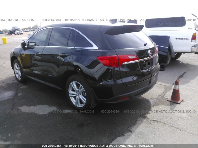 5J8TB3H53DL010634 - 2013 ACURA RDX TECHNOLOGY BLACK photo 3