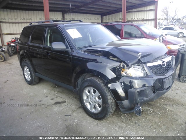 4F2CY9GG4AKM08424 - 2010 MAZDA TRIBUTE S BLACK photo 1