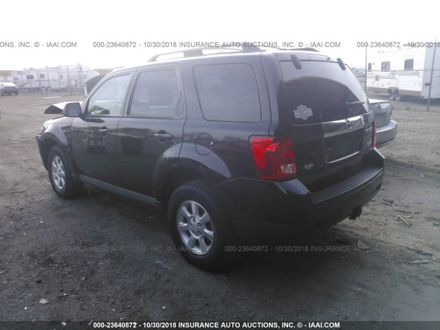 4F2CY9GG4AKM08424 - 2010 MAZDA TRIBUTE S BLACK photo 3