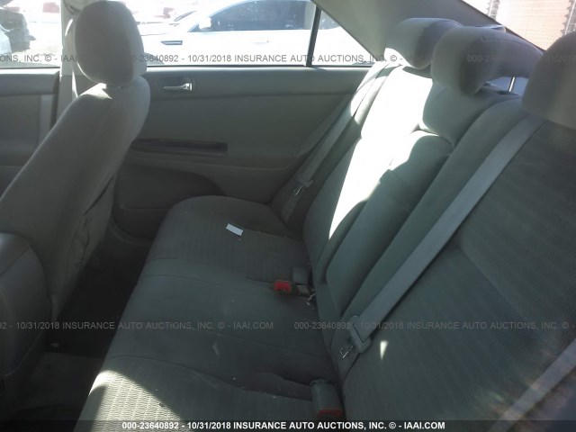 4T1BF32K25U106548 - 2005 TOYOTA CAMRY LE/XLE/SE SILVER photo 8