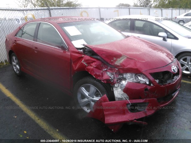 4T1BF3EK6AU076637 - 2010 TOYOTA CAMRY SE/LE/XLE RED photo 1