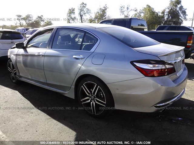 1HGCR2F16HA164813 - 2017 HONDA ACCORD SPORT SPECIAL EDITION SILVER photo 3