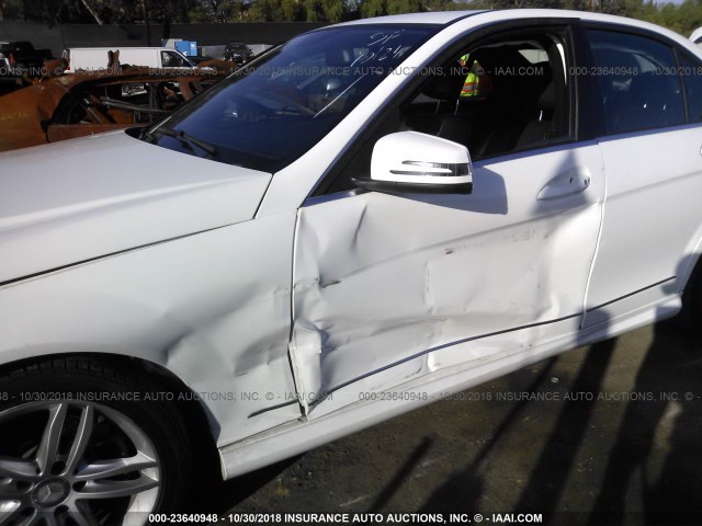 WDDGF4HB8EA931623 - 2014 MERCEDES-BENZ C 250 WHITE photo 6