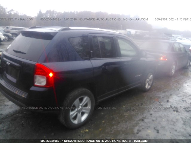 1C4NJCBA9CD626685 - 2012 JEEP COMPASS SPORT Dark Blue photo 4