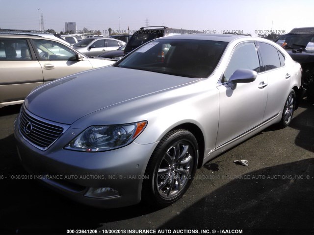 JTHBL46F285056571 - 2008 LEXUS LS 460 SILVER photo 2