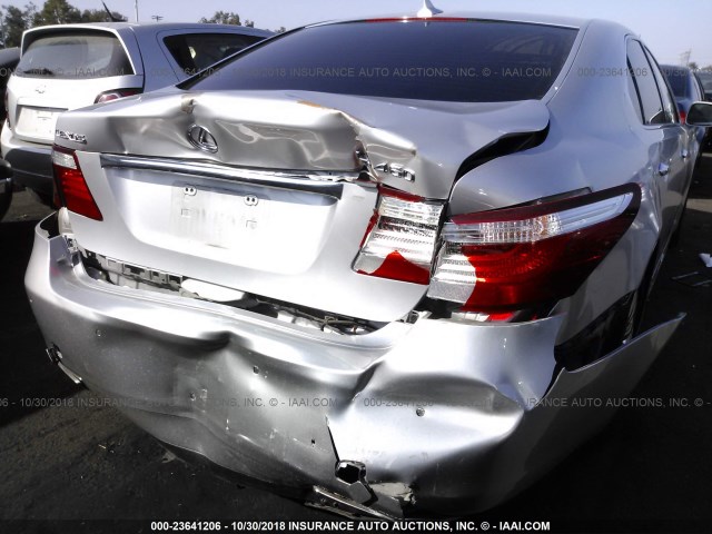 JTHBL46F285056571 - 2008 LEXUS LS 460 SILVER photo 6