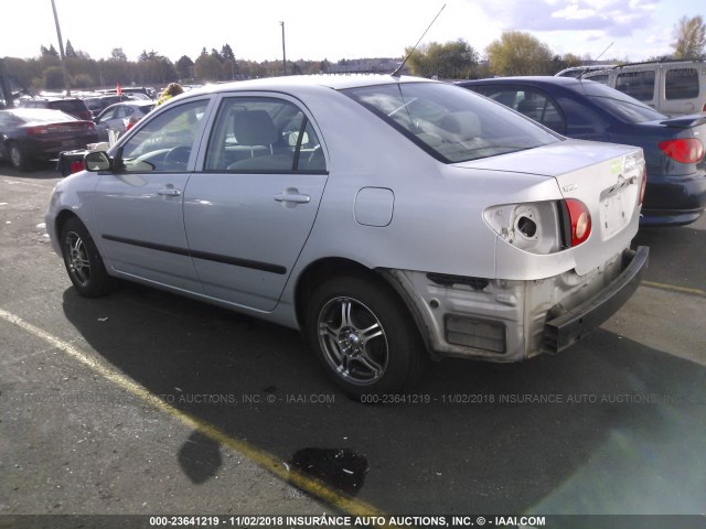 1NXBR32E95Z518449 - 2005 TOYOTA COROLLA CE/LE/S SILVER photo 3