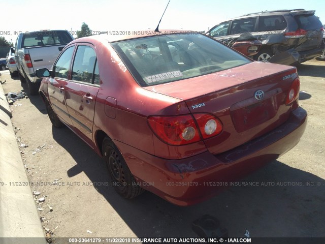 JTDBR32EX70101999 - 2007 TOYOTA COROLLA CE/LE/S RED photo 3