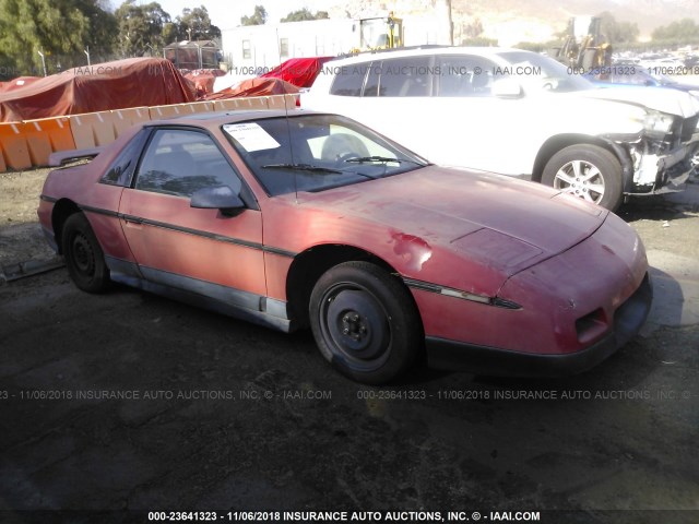 1G2PF3798GP235500 - 1986 PONTIAC FIERO SE RED photo 1