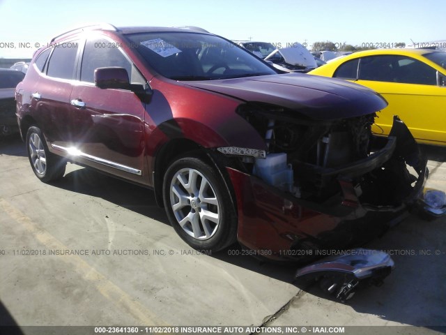 JN8AS5MT4DW513890 - 2013 NISSAN ROGUE S/SV RED photo 1