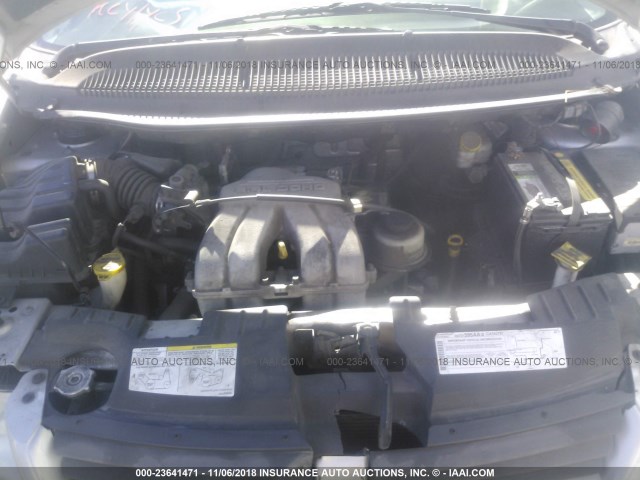 1D4GP25B06B539847 - 2006 DODGE CARAVAN SE SILVER photo 10