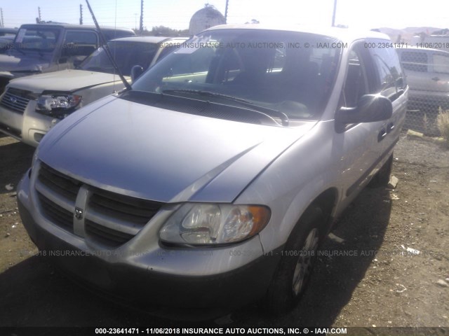 1D4GP25B06B539847 - 2006 DODGE CARAVAN SE SILVER photo 2