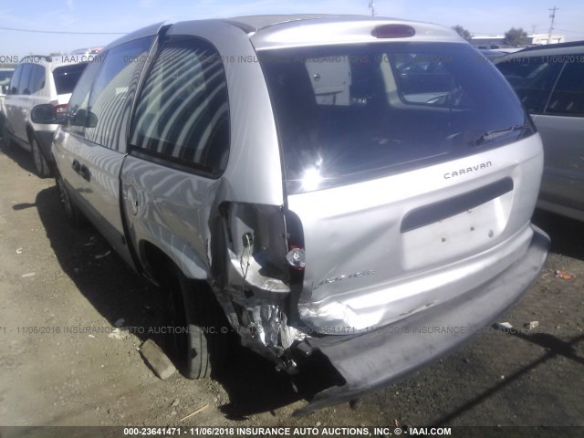 1D4GP25B06B539847 - 2006 DODGE CARAVAN SE SILVER photo 3