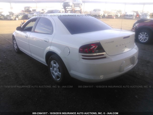 1B3EL46T35N612324 - 2005 DODGE STRATUS SXT WHITE photo 3