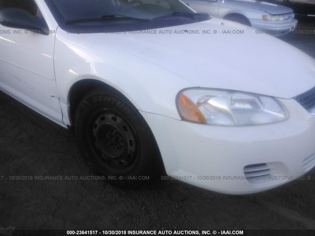 1B3EL46T35N612324 - 2005 DODGE STRATUS SXT WHITE photo 6