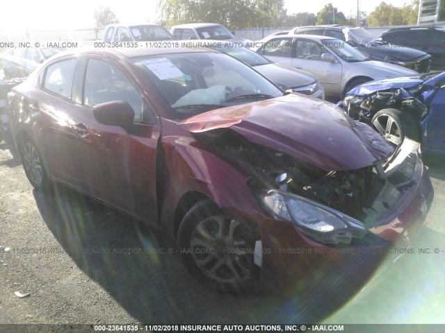 3MYDLBZV6GY126044 - 2016 TOYOTA SCION IA RED photo 1