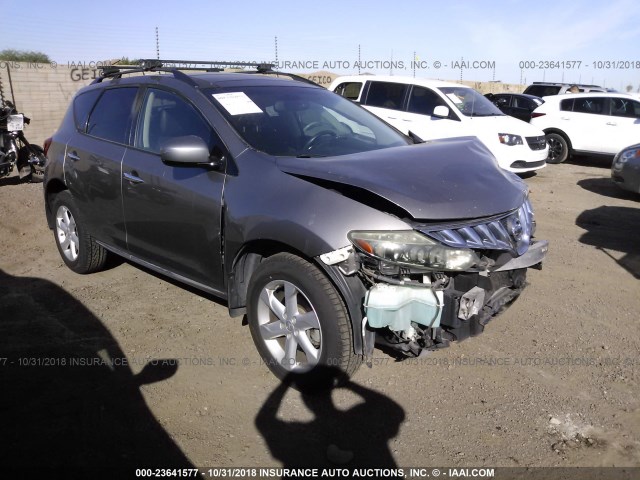 JN8AZ18U39W031667 - 2009 NISSAN MURANO S/SL GRAY photo 1