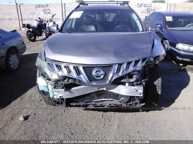 JN8AZ18U39W031667 - 2009 NISSAN MURANO S/SL GRAY photo 6