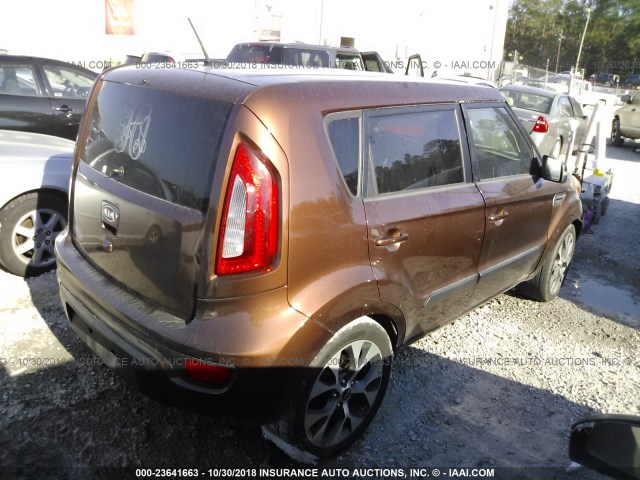 KNDJT2A65C7421136 - 2012 KIA SOUL +/!/SPORT BROWN photo 4