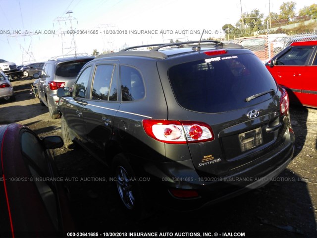 5XYZG3AB3CG127716 - 2012 HYUNDAI SANTA FE GLS GRAY photo 3