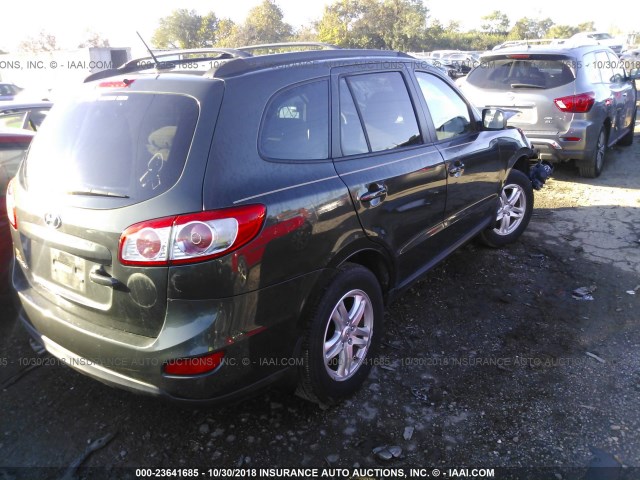 5XYZG3AB3CG127716 - 2012 HYUNDAI SANTA FE GLS GRAY photo 4