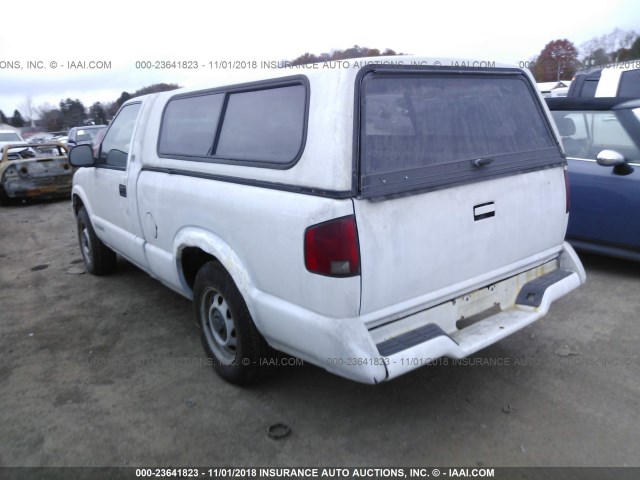 1GTCT14Z1SK534232 - 1995 GMC SONOMA WHITE photo 3