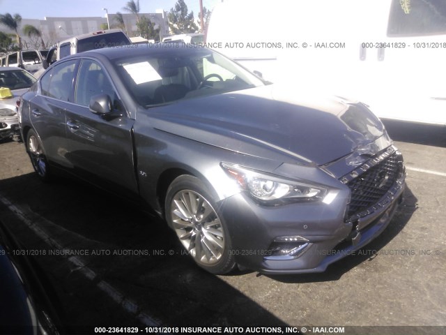 JN1EV7AP5JM352130 - 2018 INFINITI Q50 LUXE/SPORT GRAY photo 1