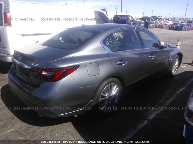 JN1EV7AP5JM352130 - 2018 INFINITI Q50 LUXE/SPORT GRAY photo 4